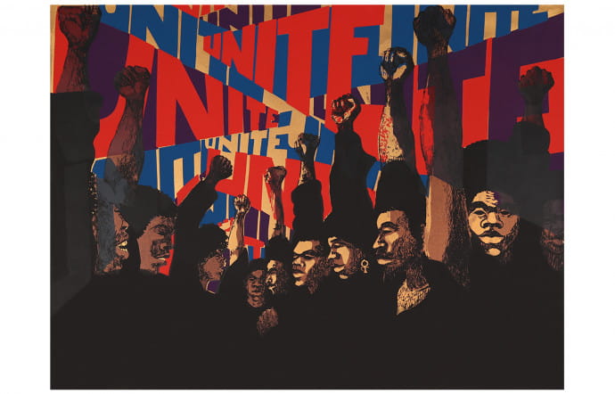 Unite (First State), Barbara Jones-Hogu, 1969, cofondatrice du collectif AfriCOBRA.