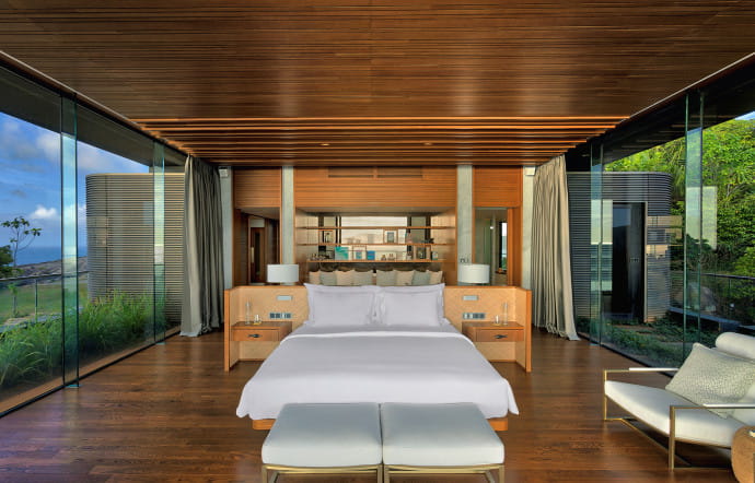 Les villas et résidences Six Senses Zil Pasyon, aux Seychelles, dans l’océan Indien.