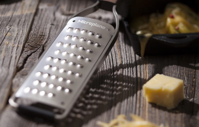 Master, Microplane zesteur, 34,95 €, les autres râpes, 39,95 €.