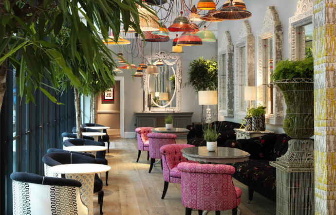 Ham Yard est le dernier‑né des hôtels de la collection Firmdale créée par la styliste Kit Kemp, dans le quartier de Soho, à Londres.