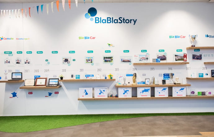 Les bureaux de BlaBlaCar à Paris, dans le 2e arrondissement.