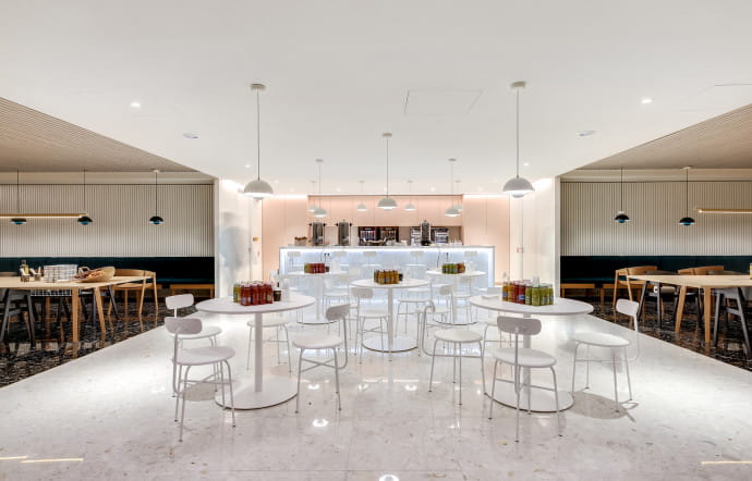 Les nouveaux bureaux d’Estée Lauder correspondent parfaitement à l’image de la marque. C’est l’un des points forts de Colliers International.