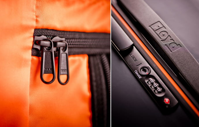 Le nylon utilisé pour l’intérieur des valises Floyd a été créé spécialement par la marque.