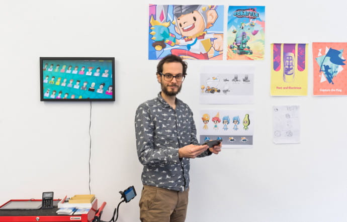 Mathias Sala est le CEO de la start-up Gbanga qui a conçu le jeu Voltron: Cubes of Olkarion.