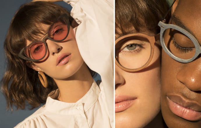 A gauche, la collaboration entre Shelter et le designer Hugo Matha.