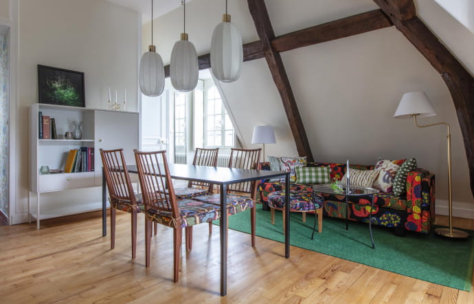 L’appartement revu par l’entreprise Svenskt Tenn.