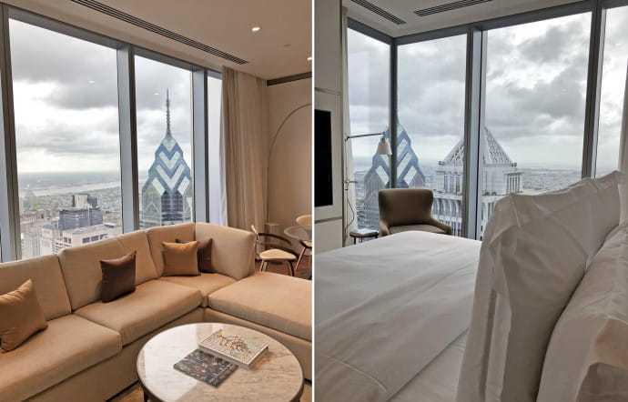 Four Seasons Hotel Philadelphia at Comcast Center, One North 19th Street, tél. + 1 (215) 419-5000, www.fourseasons.com. Ouverture prévue le 12 août 2019.