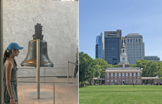 La Liberty Bell et l’Independence Hall.