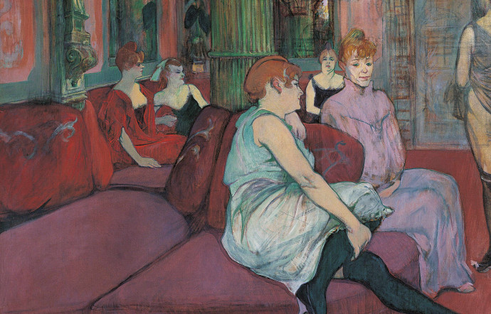 Au salon de la rue des Moulins, Henri de Toulouse‑Lautrec, 1894.
