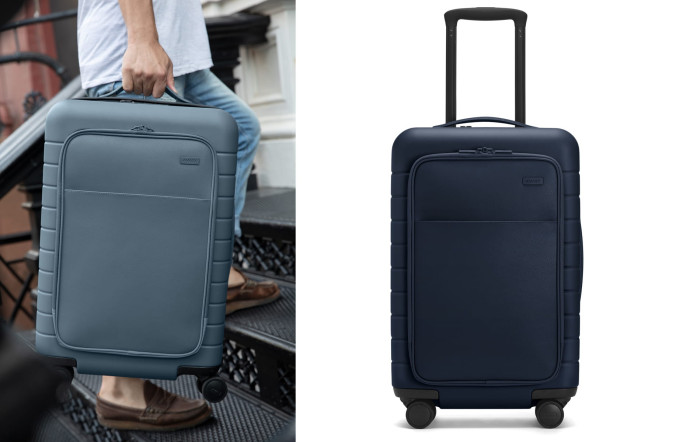 La nouvelle Carry-On with Pocket en cuir, 345 € (365 € pour le Bigger Carry-On).