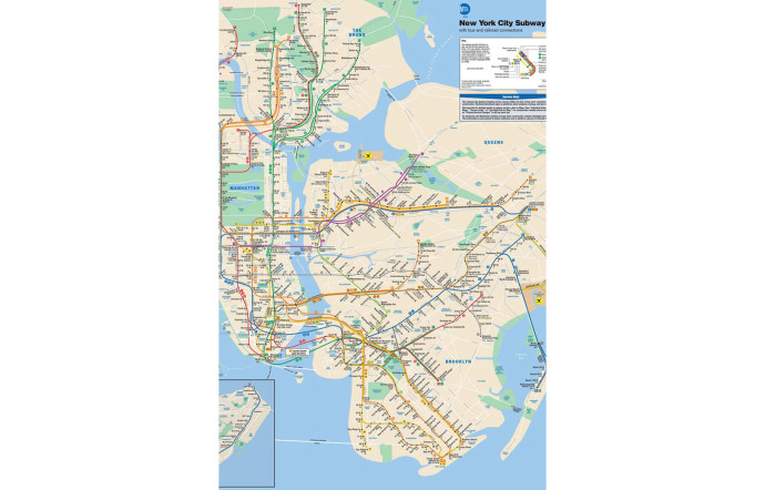 Plan du métro de New York.