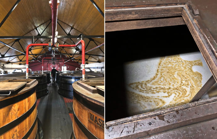 Les cuves de fermentation.