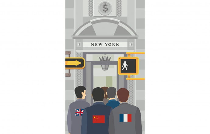 New York : ses 5 000 entreprises étrangères représentent 81 milliards de dollars, soit 11 % de la production économique de la ville.