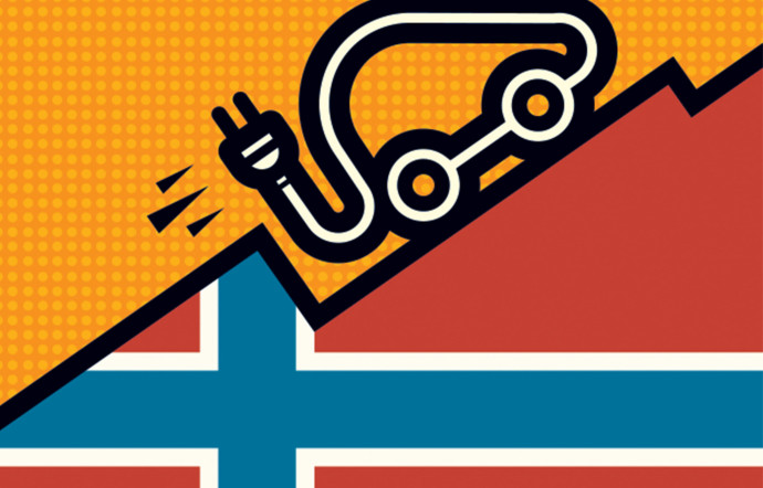 En Norvège, plus de la moitié des voitures vendues sont électriques.