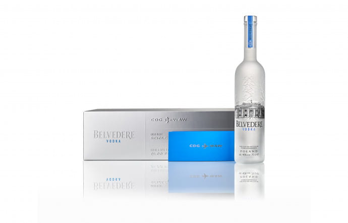Les spiritueux de Noël – Belvedere, édition limitée disponible à La Grande Epicerie (Paris 7e), 4800 €.
