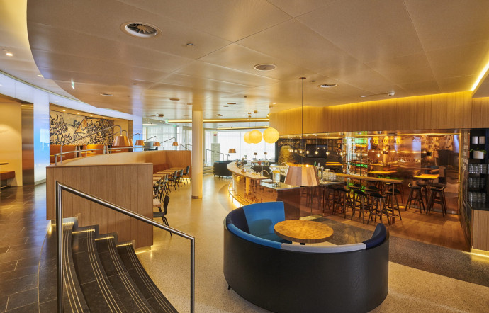 Amsterdam : Concrete imagine le nouveau lounge de KLM à Schipol