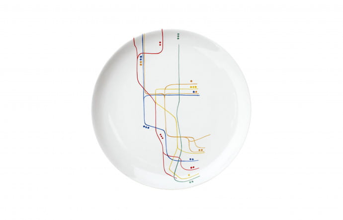 Assiette New York, 96 €. Faïencerie Georges.