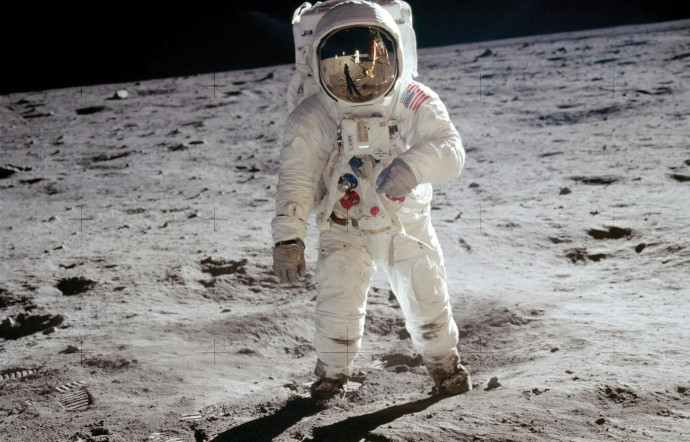 Buzz Aldrin sur la Lune, en 1969.