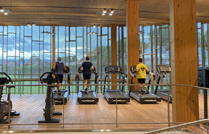 Les employés de Technogym sont impliqués dans le mode de vie mis en avant par la société.