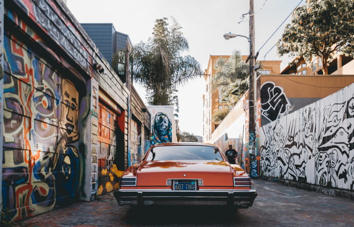 Mission District, le plus ancien quartier de San Francisco.
