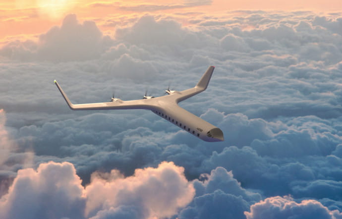 Avion-concept HER0 : des hélices pour sauver l’aviation commerciale ?