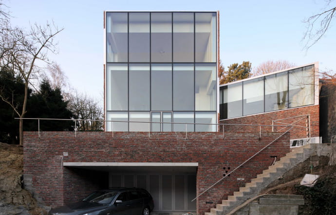La Maison Stine-Gybels, une réalisation de Pierre Hebbelinck, à Uccle.