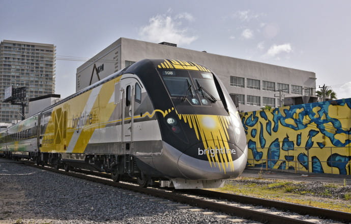 Brightline a ouvert sa première ligne à grande vitesse en Floride il y a deux ans.