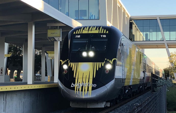 La gare de Brightline à Fort Lauderdale.