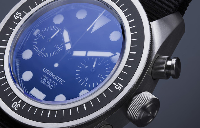 La montre Unimatic U3-F, de la gamme Modello Tre.