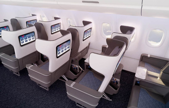 La nouvelle First Class de Delta sur les A321 neo qui assureront les vols domestiques de la compagnie américaine. – Les nouvelles de l’aérien, février 2020