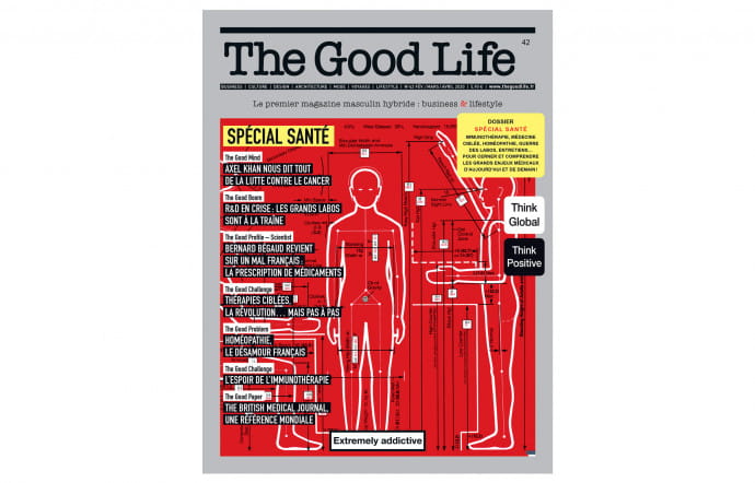 Le numéro 42 de The Good Life, en kiosque le 20 février. Humanscale 1/2/3, by Niels Diffrient et al. © 2017 IA Collaborative Ventures, LLC – Series Humanscale Reprinted with permission For more information: www.humanscalemanual.com