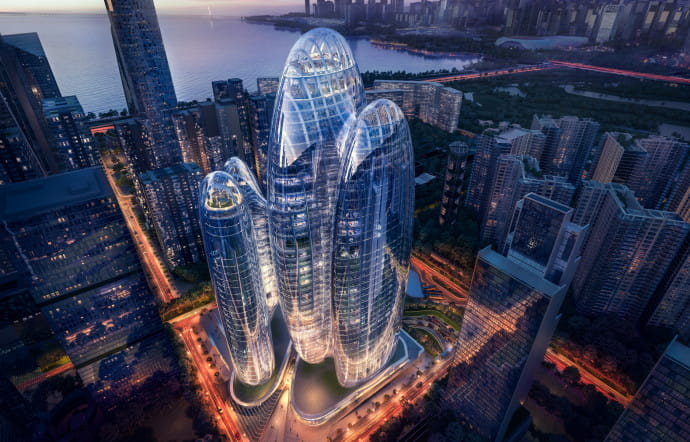 Shenzhen : Zaha Hadid Architects imagine quatre tours pour OPPO