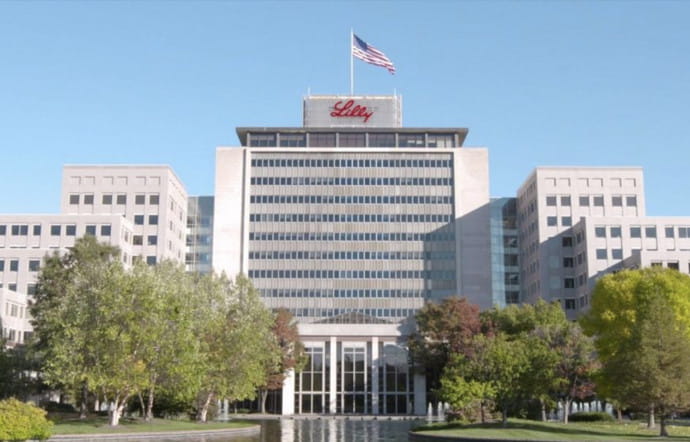 Siège social d’Eli Lilly, sixième groupe pharmaceutique américain.