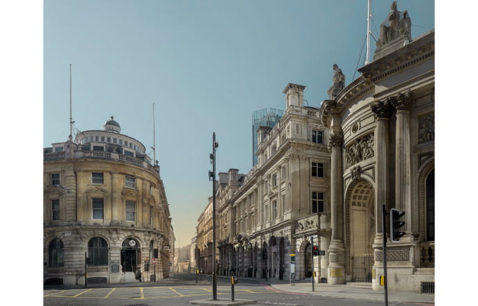 Threadneedle Street, Londres, avril 2020.