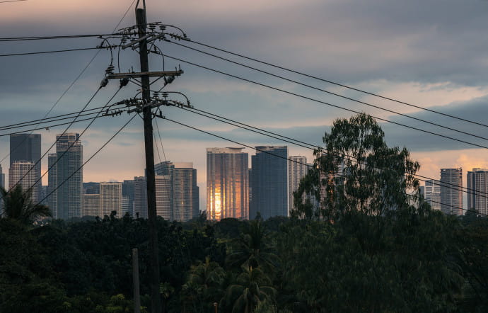 Planté d’une forêt de gratte‑ciel, le quartier d’affaires de Makati a été érigé dans les années 50 par des développeurs privés.