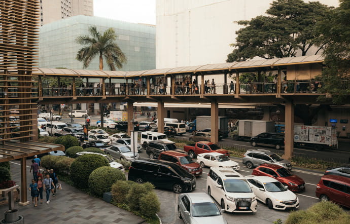 Le Greenbelt Mall, l’un des nombreux centres commerciaux de la capitale.