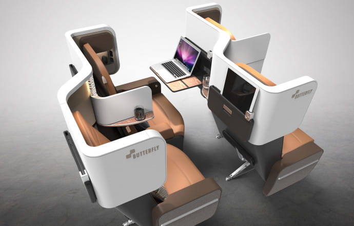 Le siège Butterfly version Premium Economy.