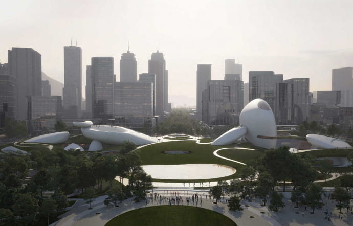 Architecture : MAD réinvente la baie de Shenzhen avec le « Culture Park »
