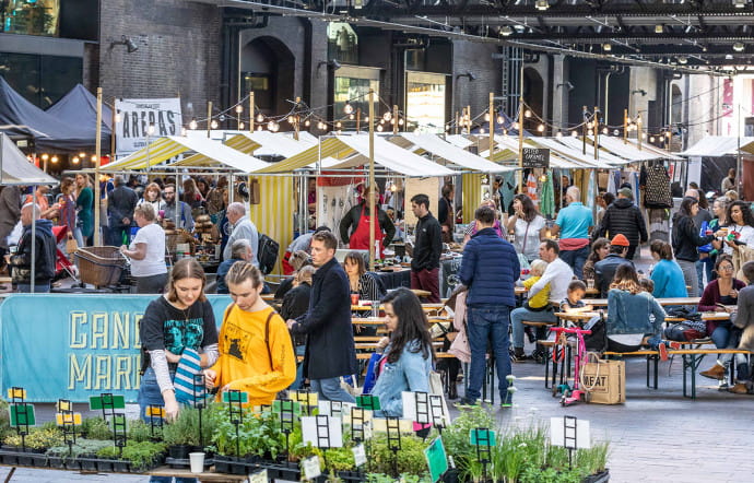 4 pépites à découvrir dans le quartier de King’s Cross – West Handyside Canopy. www.canopymarket.co.uk
