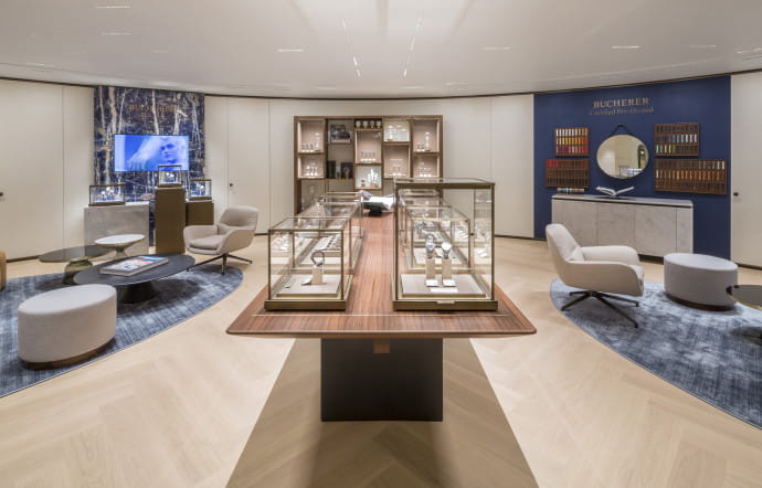 La Bucherer Gallery Certified Pre-Owned au cœur de la boutique parisienne de Bucherer.