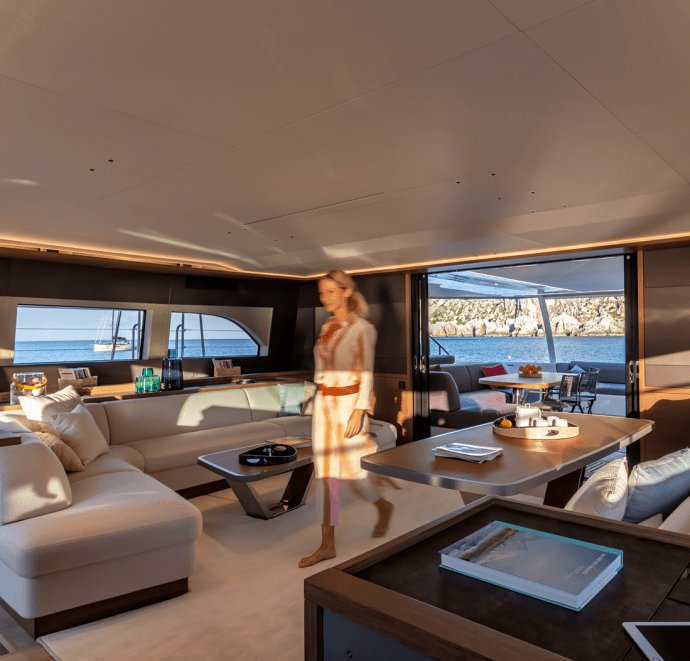 Chaque espace du bateau dispose de son ambiance propre.