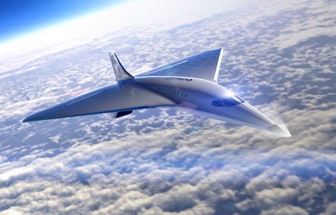 L’avion supersonique de Virgin Galactic devrait voler à 60 000 pieds et relier Sydney à Londres en quatre heures.