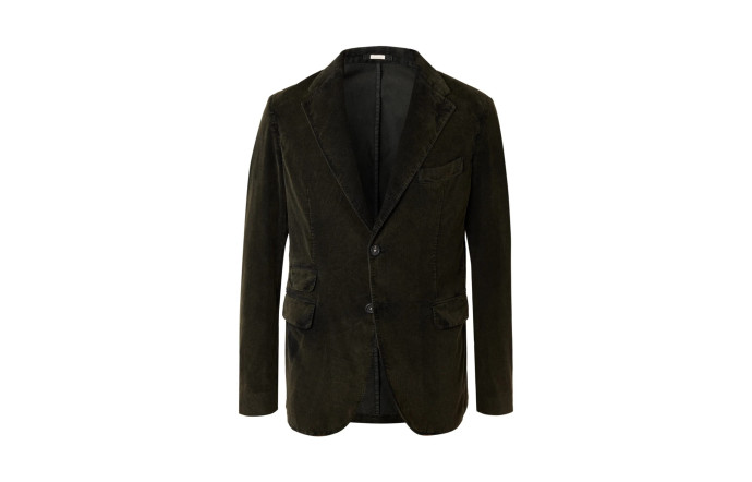Cotton-Corduroy Suit Jacket, Massimo Alba sur Mr Porter, 715 €.