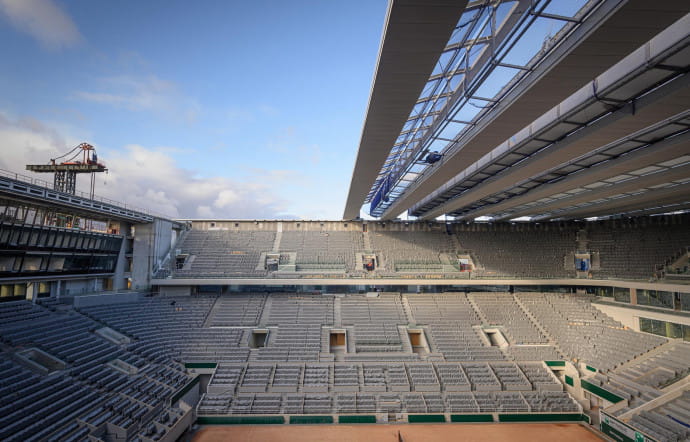 Roland-Garros 2020 : un toit rétractable en matériau composite signé Serge Ferrari