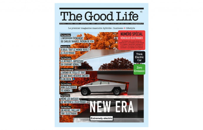 The Good Life 45, spécial véhicules électriques, en kiosque et sur The Good Concept Store le 1er octobre.