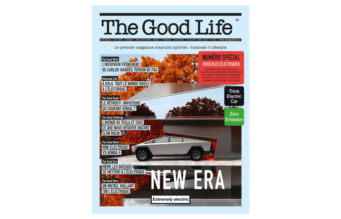 The Good Life 45, spécial véhicules électriques, en kiosque et sur The Good Concept Store dès aujourd’hui.