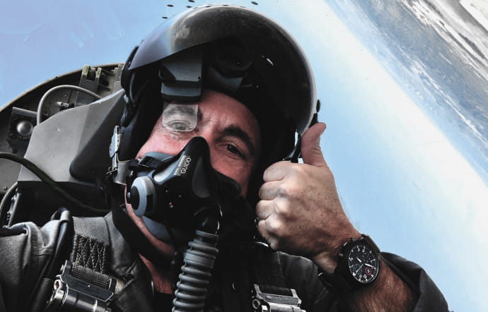 Jim DiMatteo et sa Strike Fighter Tactics Instructor.