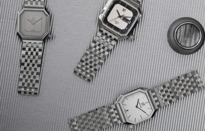 Mansart Automatique 34 mm, 1395 €, AM2 Electrique 39 mm, 745 € et Mansart Electrique 34 mm, 795 €.