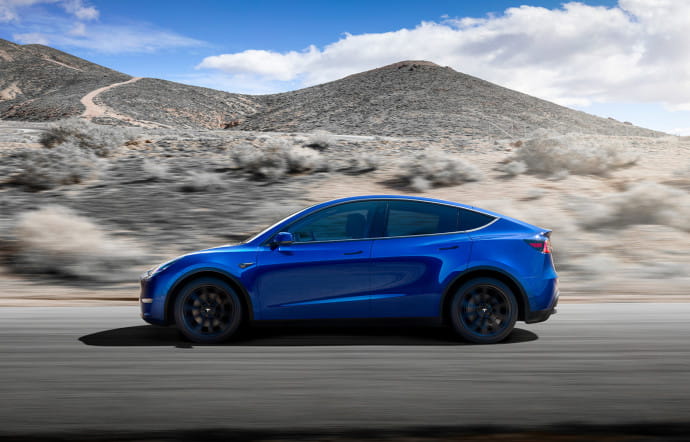 Le SUV familial Model Y est le tout dernier modèle de la gamme Tesla.