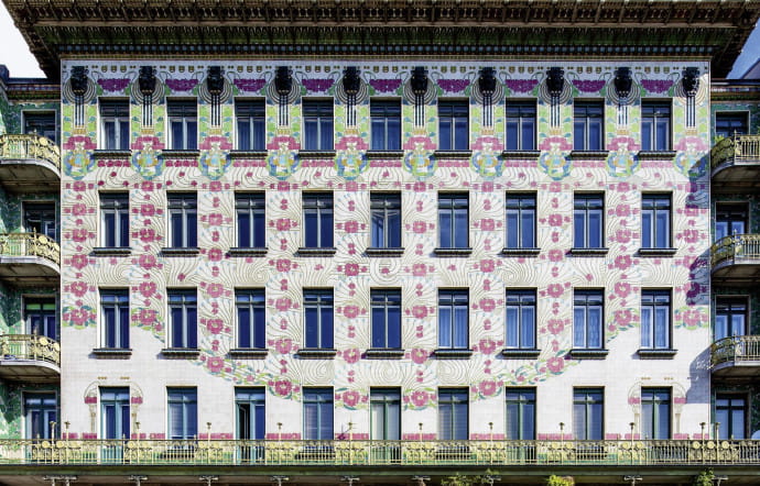 Maison des majoliques par Otto Wagner, Köstlergasse 3.